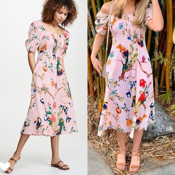 Tanya Taylor Lucinda Dress Midi 